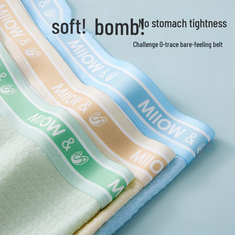 Mao Ren Boys' 50S Combed Cotton Antibacterial Boxer Briefs