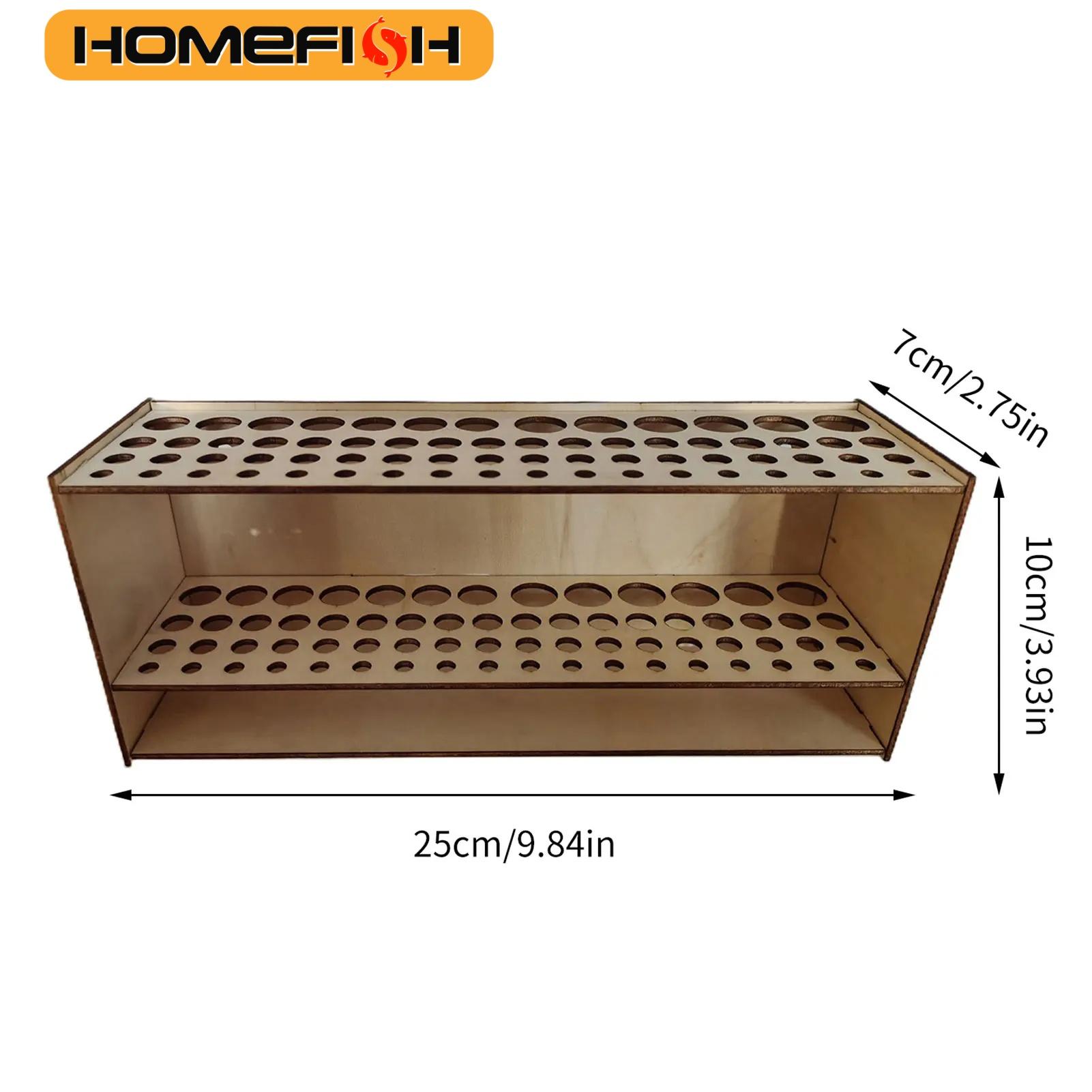 

Підставка для тримача пензлів на 67 отворів Дерев’яна підставка для пензлів Настільний органайзер Настінна полиця для пензликів для малювання