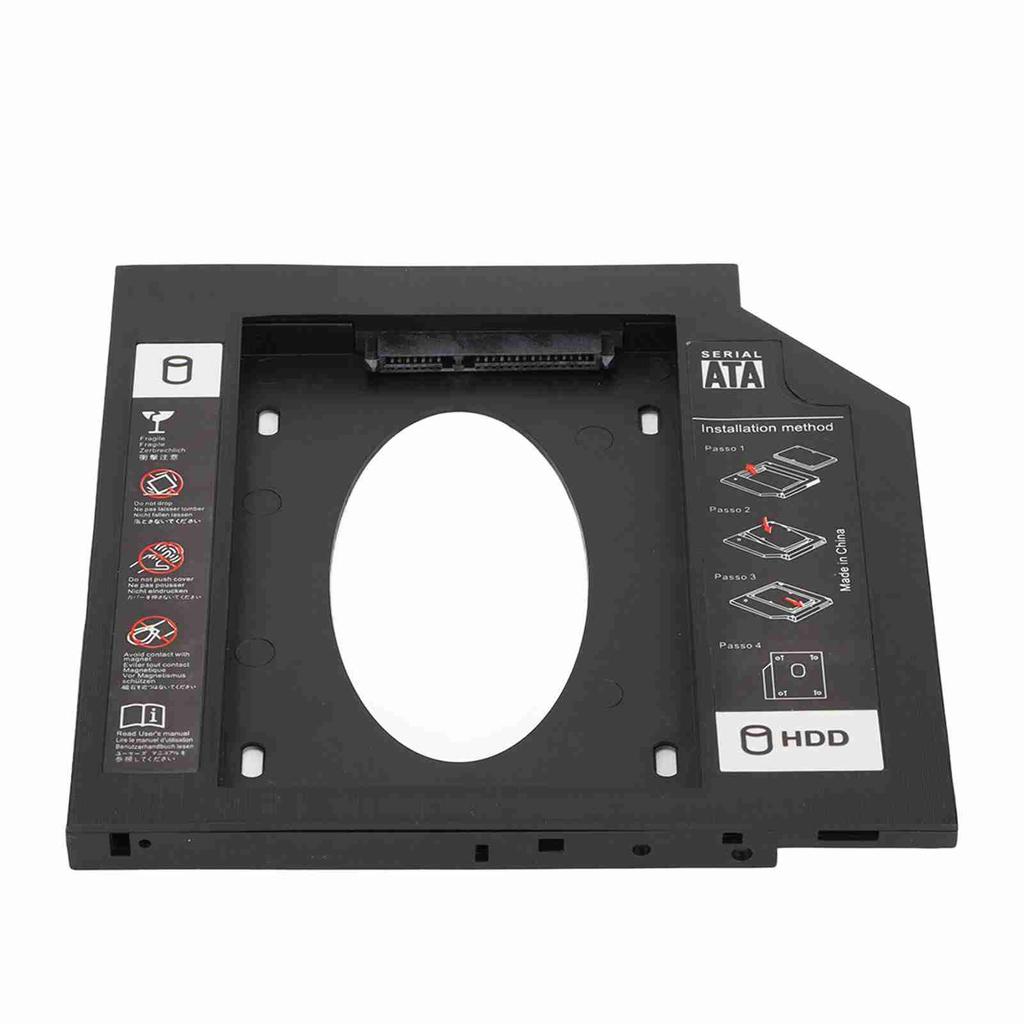 HDD Caddy Bay General 9.5mm 2.5in SATA To SATA 2nd HDD SSD Hard Drive Tray Cover for Laptop CD DVD ROM Drive Slot