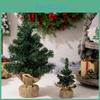 Linda Mini Árvore de Natal de 30cm Feita à Mão com Juta Rústica Para Exposições Charmosas