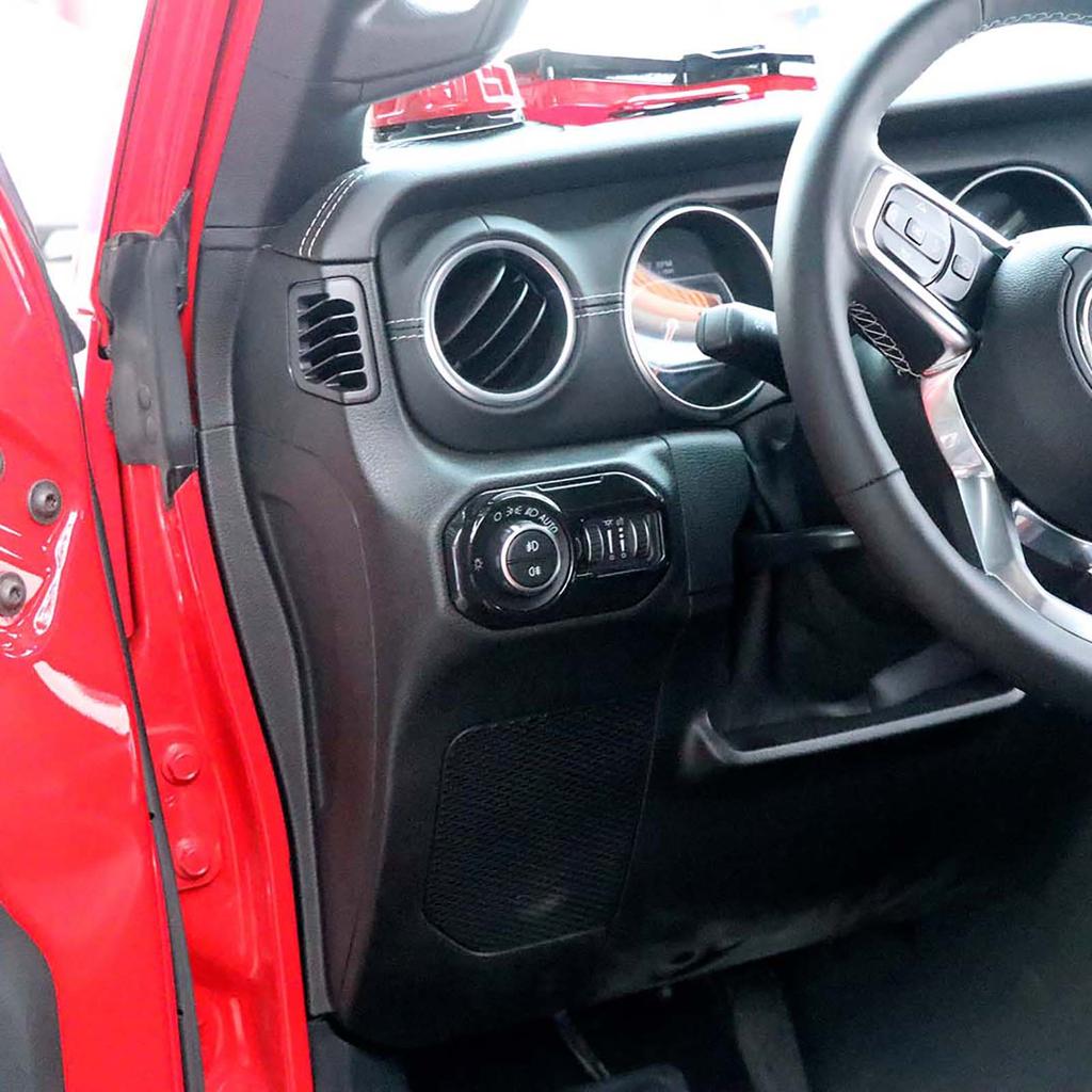 Car Headlight Switch Decoration Cover Stickers For Jeep Wrangler JL 2018-2024 Interior Accessories JL00041 JL00042 JL00043