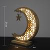 Ramadan Mond Nachtlicht Holz Dekorative Lampe LED Nachttischlampe für Schlafzimmer Wohnzimmer Café Party Heimdekoration Festival Geschenk