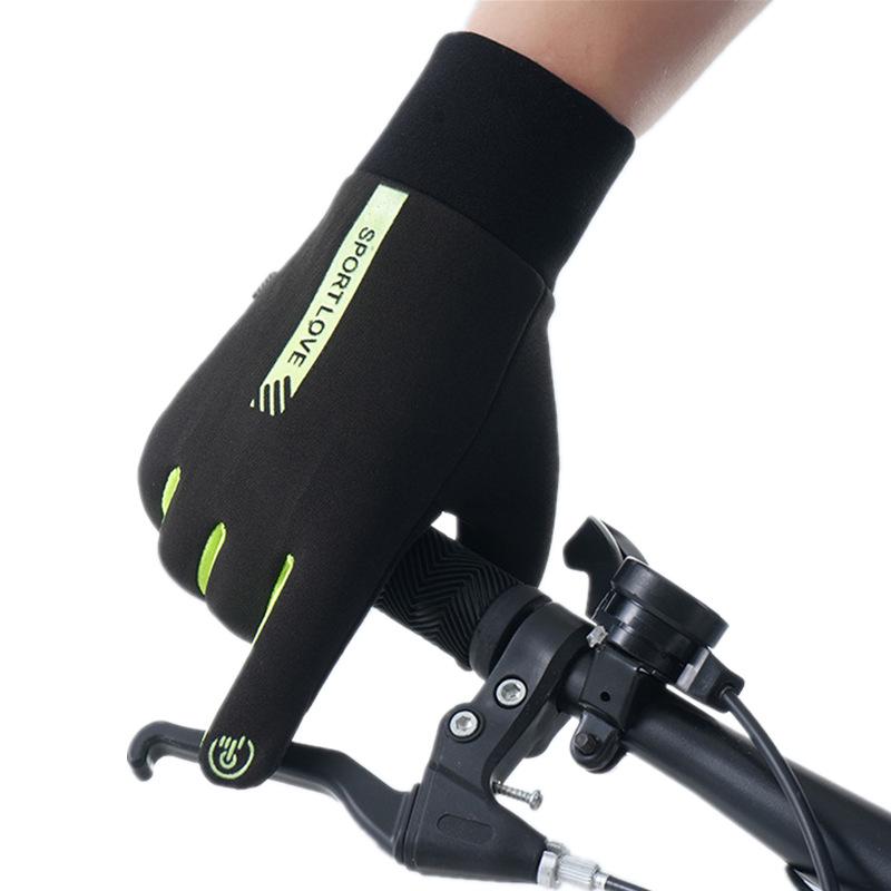 Windproof Fleece-Lined Gloves: Non-Slip, Touchscreen, Warm Cycling & Driving Gloves for Women & Men