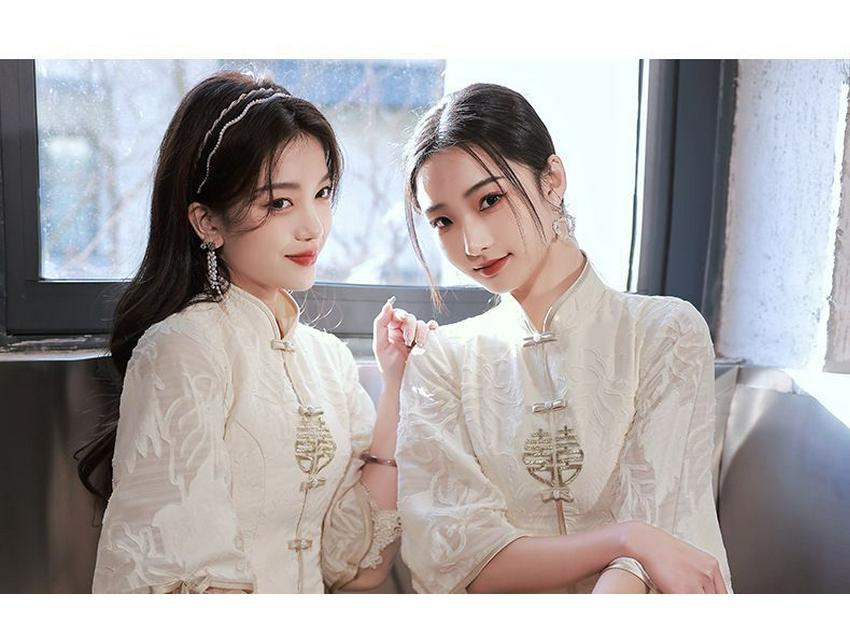 Champagne Bridesmaid Dress - Women's Winter To Summer Petite Gown with Enhanced Design