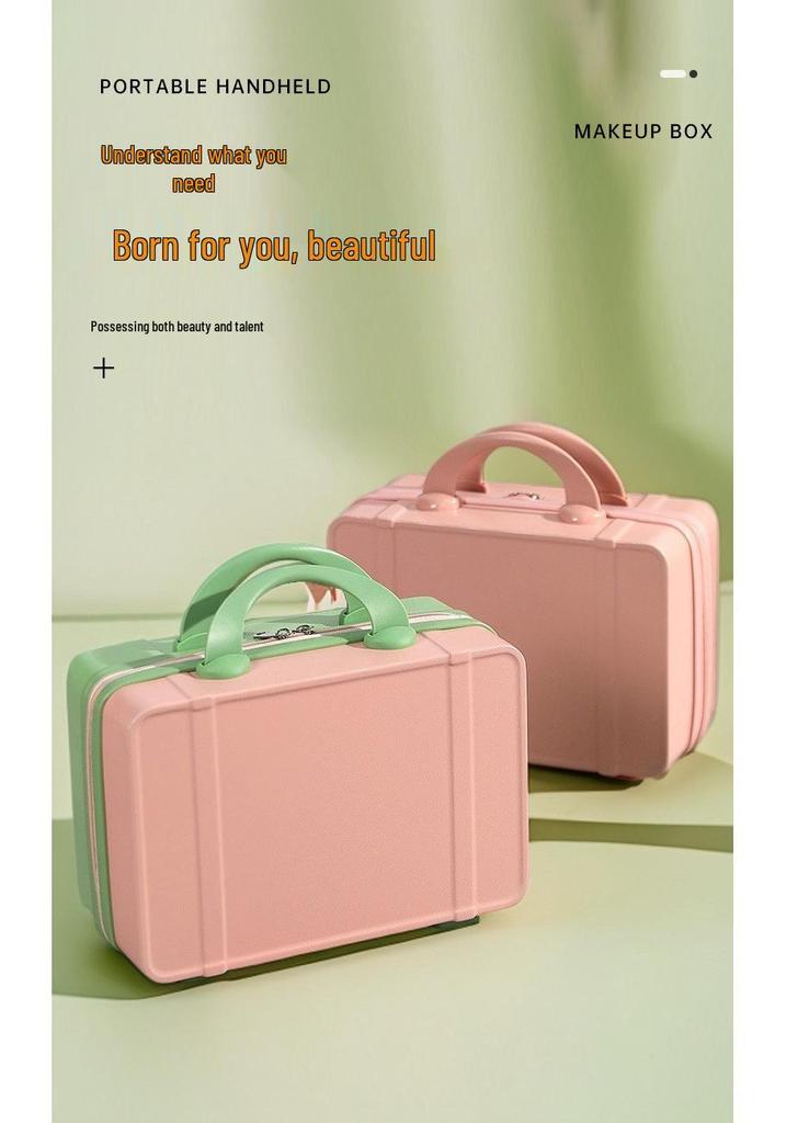 14-inch Mini Makeup Suitcase with Custom Logo and Password Lock