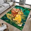 Lion Adventure Carpet For Playroom Bedroom Living Room Sofa Home Decorkids Game Area Rug Nonslip Floor Mat