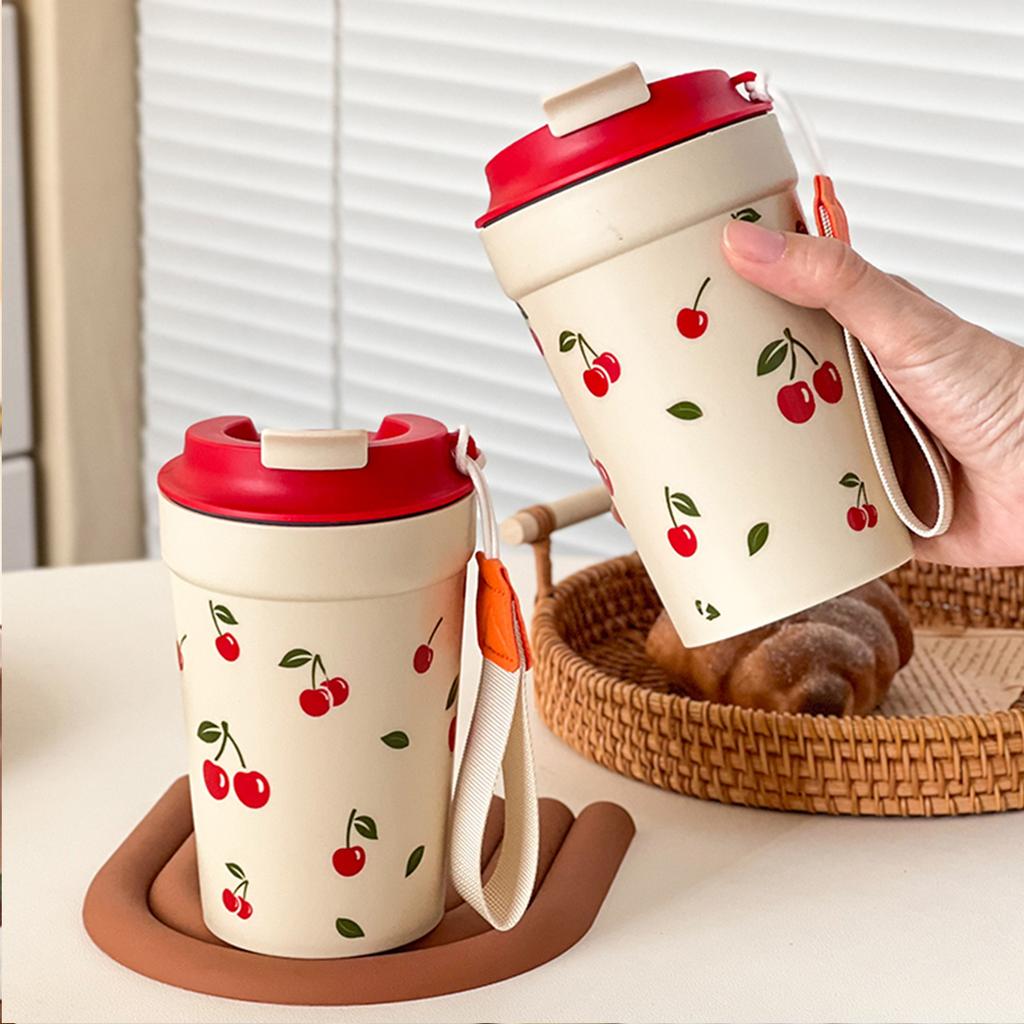 Leak-proof Plastic Water Cup Cold And Heat-Resistant Milk Coffee Cup Tumbler Outdoor Portable Drinking Cup Drinkware