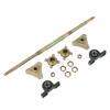 24inch Rear Axle Shaft Kit Metal Anti Impact Hubs Fixing Mounts Flanges Set for 50‑150CC ATVs Quads Drift Trikes