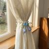 Decorative Flowers Curtain Straps Adjustable Pearl Curtain Buckle Tulip Gauze Curtain Tie  Bedroom
