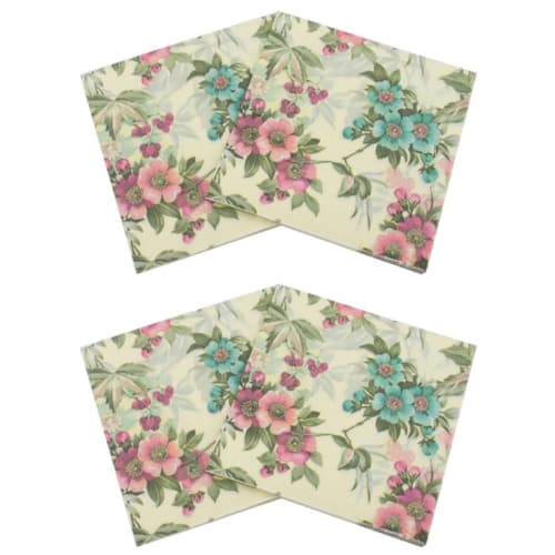 Frcolor Paper Napkins, Floral Print, 40 Count, Stylish Printed Napkins
