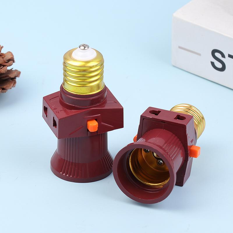 

2 шт. Патрон для лампы с винтовым цоколем E27, Преобразователь в с выключателем, Патрон для лампы, Адаптер для светодиодной лампы, С выключателем, Патрон для лампы, Адаптер для патрона освещения