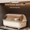 Kitchen Dish Drying & Storage Rack with Lid