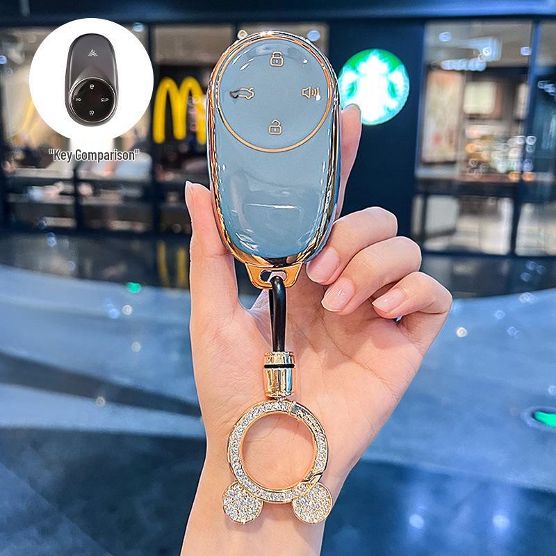 Nezha V & U Pro Key Cover - Car Key Bag Shell for Men & Women with Aya Buckle