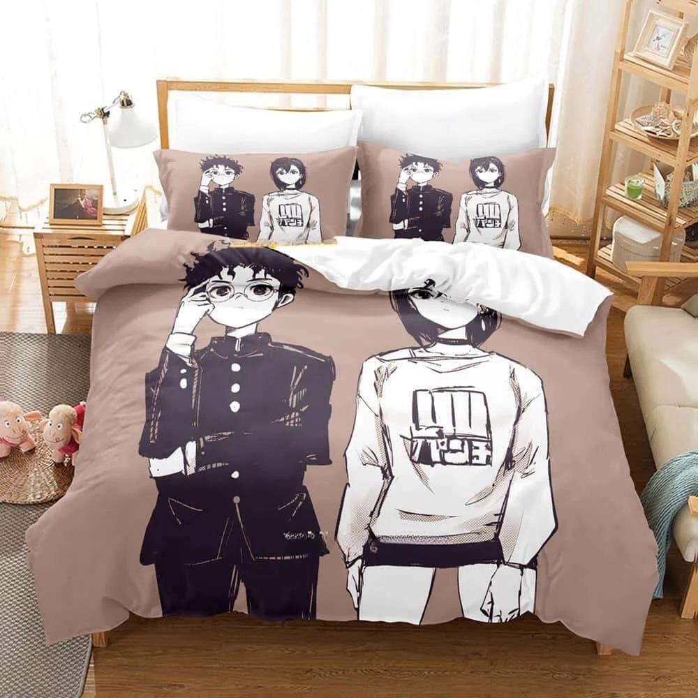 Dandadan Takakura Ken Pościel Pojedyncza Twin Pełna Queen King Rozmiar Zestaw Pościeli Sypialnia Dorosłego Dziecka Poszewki na Kołdrę Zestawy Anime