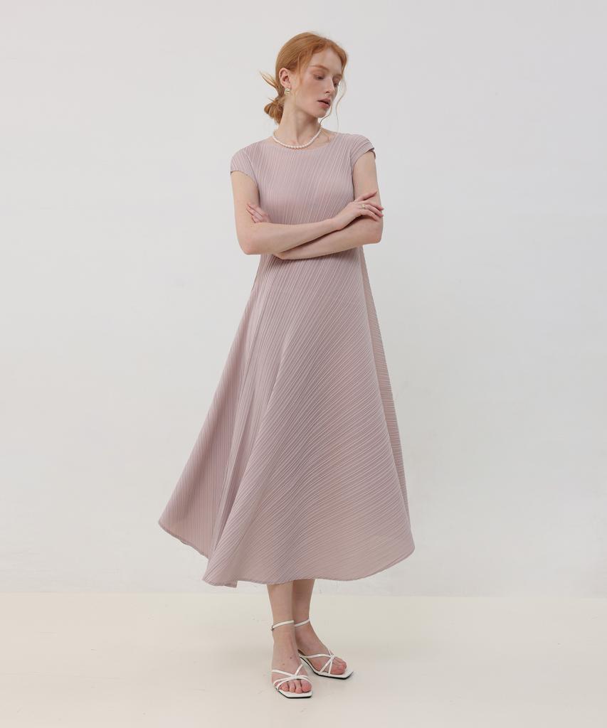 PLEATSMOOD Rosie Flare Pleated Dress