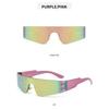 Y2K Wrap Around Solbriller For Kvinner Menn Trendy Rammeløse Futuristiske Nyanser