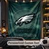 TapestryPhiladelphia Eagles Custom Name Text Personalized Wall Hanging Tapestry Home Wall Decor