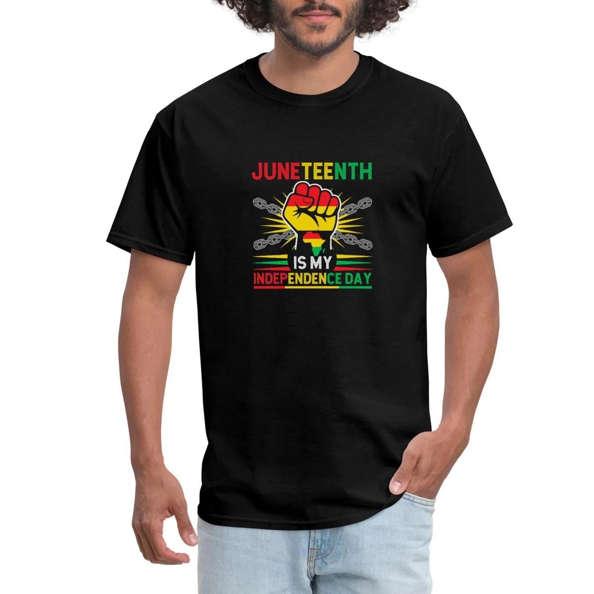 Juneteenth Is My Independence Day Freedom Celebration Men s T-Shirt XXL