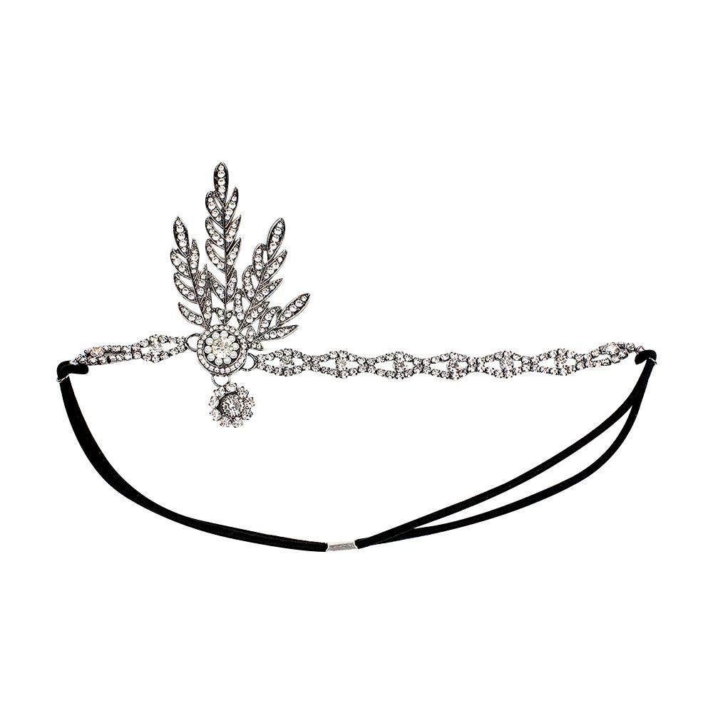 Party Diamond Headdress Vintage Pearl Headband Bridal Headpiece Dress Accessories Gatsby Flapper