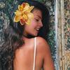 Hairpin Soft Fabric Flower Hairpin Realistic Orchid Design Lightweight Decorative Hair Clip