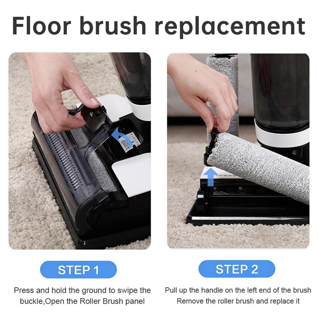 3882 Replacement Roller Brush & Filter, Compatible with OmniForce 3882/3883/OmniFind 3967F/3970F Vacuum Cleaner, 2 Rollers 2 Filter 1 Tool