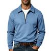 Men S Casual Plus Size Half Zip Long Sleeve Sweatshirt