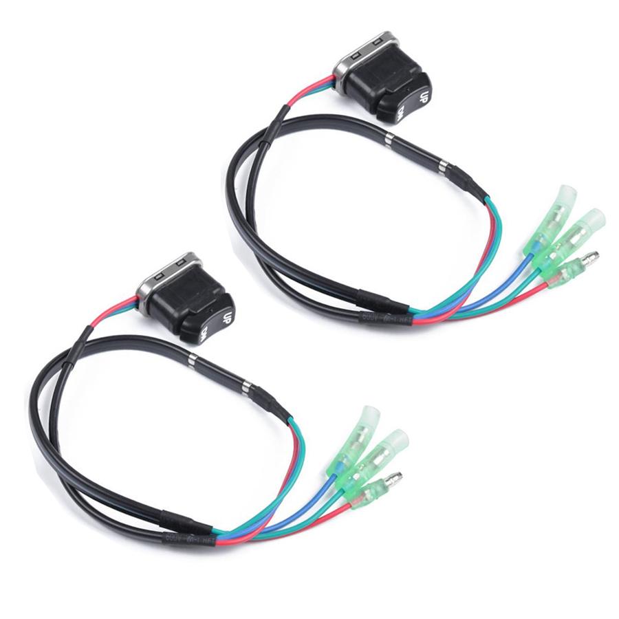 2PCS Trim Tilt Switch Fit Yamaha Engine Outboard Motor Remote Control 703-82563-02-00