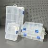 Portable Jewelry Screw Containers PP Plastic 6/7/8/10 Grids Jewelry Beads Earring Case with Removable Dividers Jewlery Box