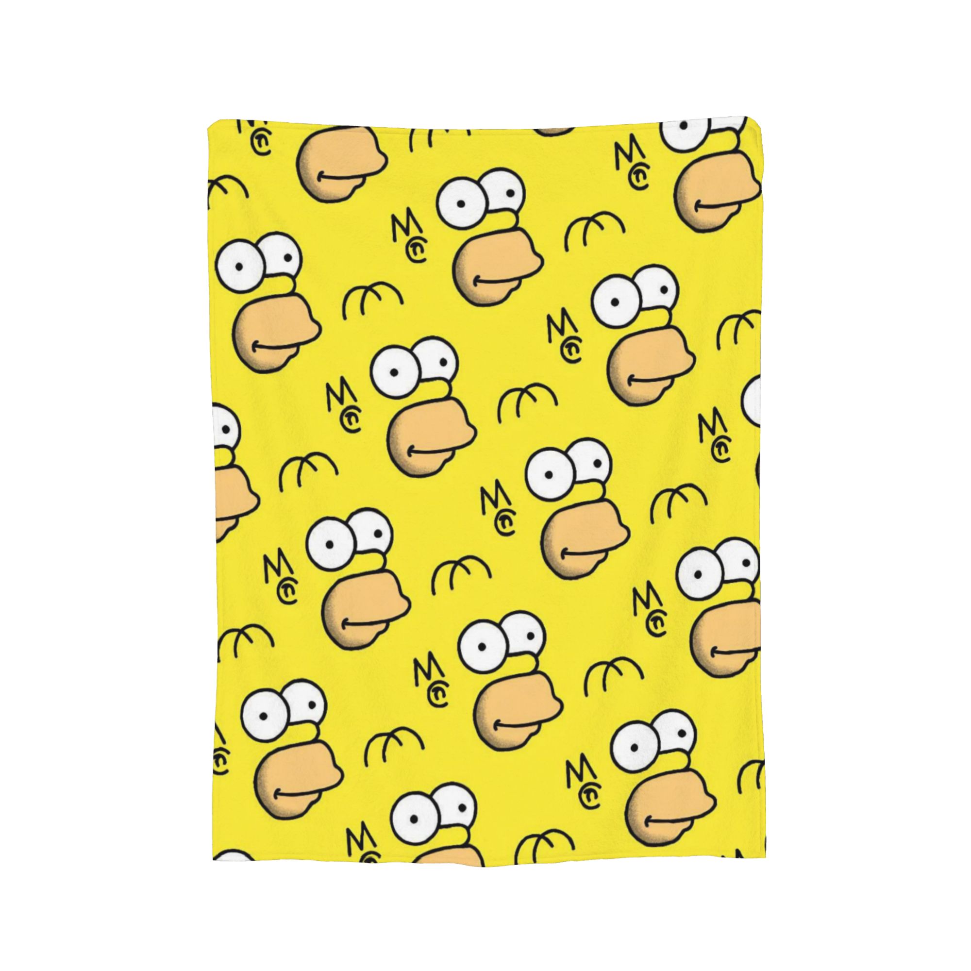 

Homer The S-Simpsons Knitted Blanket Flannel Throw Blankets Airplane Travel Decoration Ultra-Soft Warm Bedsprea, 75x90cm
