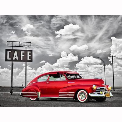 Full 5D Diy Diamond Painting Cartoon Red Car Mosaic Embroidery Cross Stitch Home Decor Handmade Gift