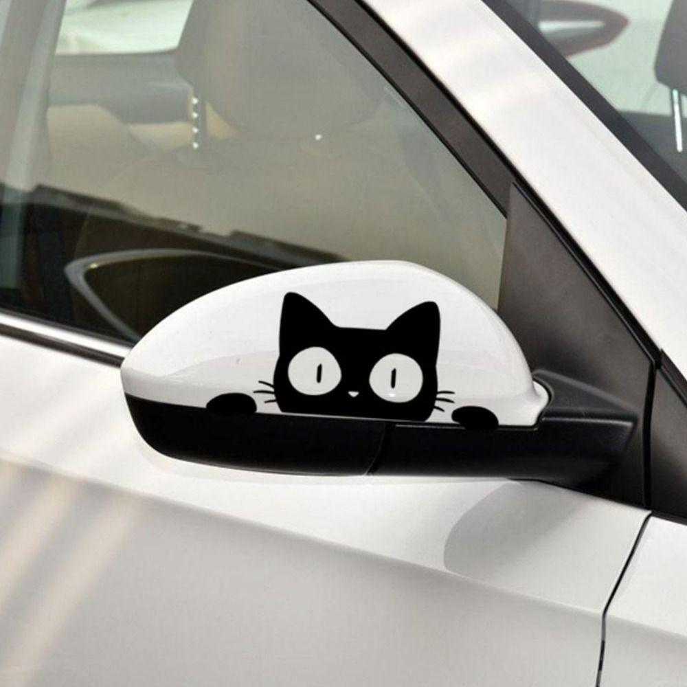 Car Door Window Decoration Funny Vinyl Car Sticker Surprise Cat Peeking Vehicle Decal