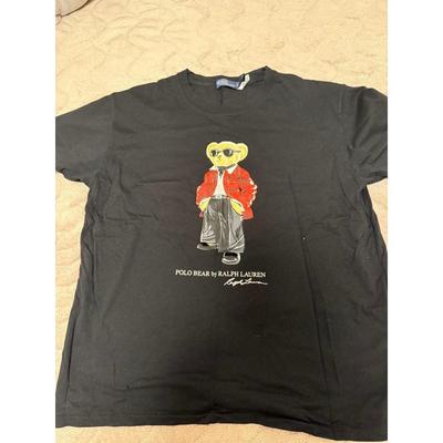 Used Polo Bear T-Shirt Black Short Sleeve