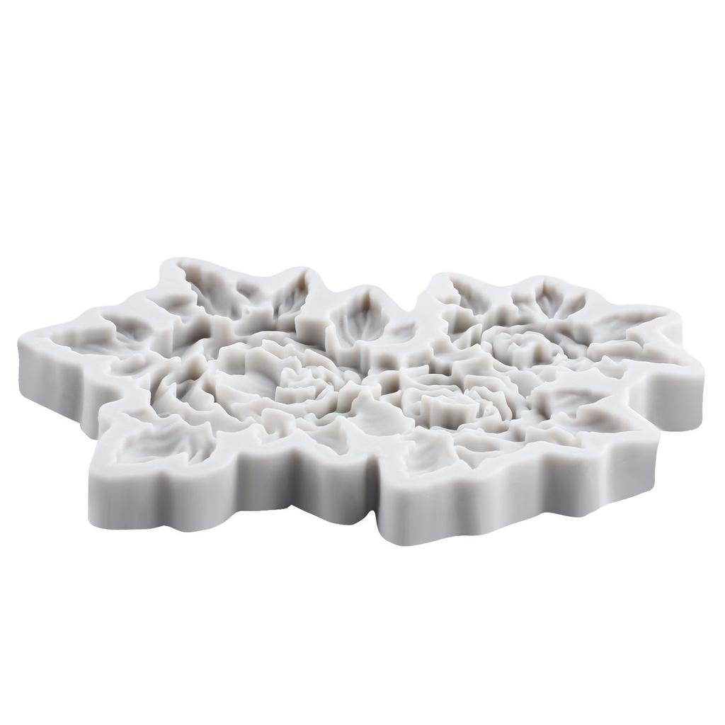 Peony Flower Silicone Mold Flower Fondant Molds Cake Decorating Tools Theme Cake Dessert Decorated Chocolate Candy Mold