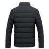Giacca Calda da Uomo Autunno e Inverno Taglia Plus Collo Alto Imbottita in Cotone Giacca Calda Casual Ampia