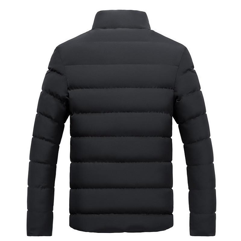 Giacca Calda da Uomo Autunno e Inverno Taglia Plus Collo Alto Imbottita in Cotone Giacca Calda Casual Ampia