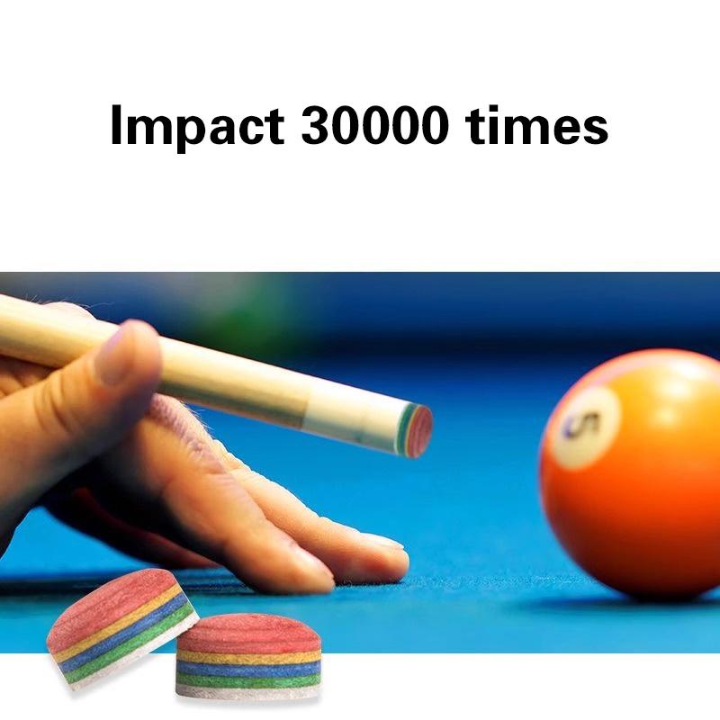 

6-слойная радужная наклейка для бильярдного кия, радужные сменные головки для кия, принадлежности для бильярдных игр для энтузиаста, начинающего