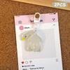 2Pcs Creative Color Change Duck Keychain  Colorful Roast Duck Keychain Novelty Cute Backpack Decoration Accessories Gifts
