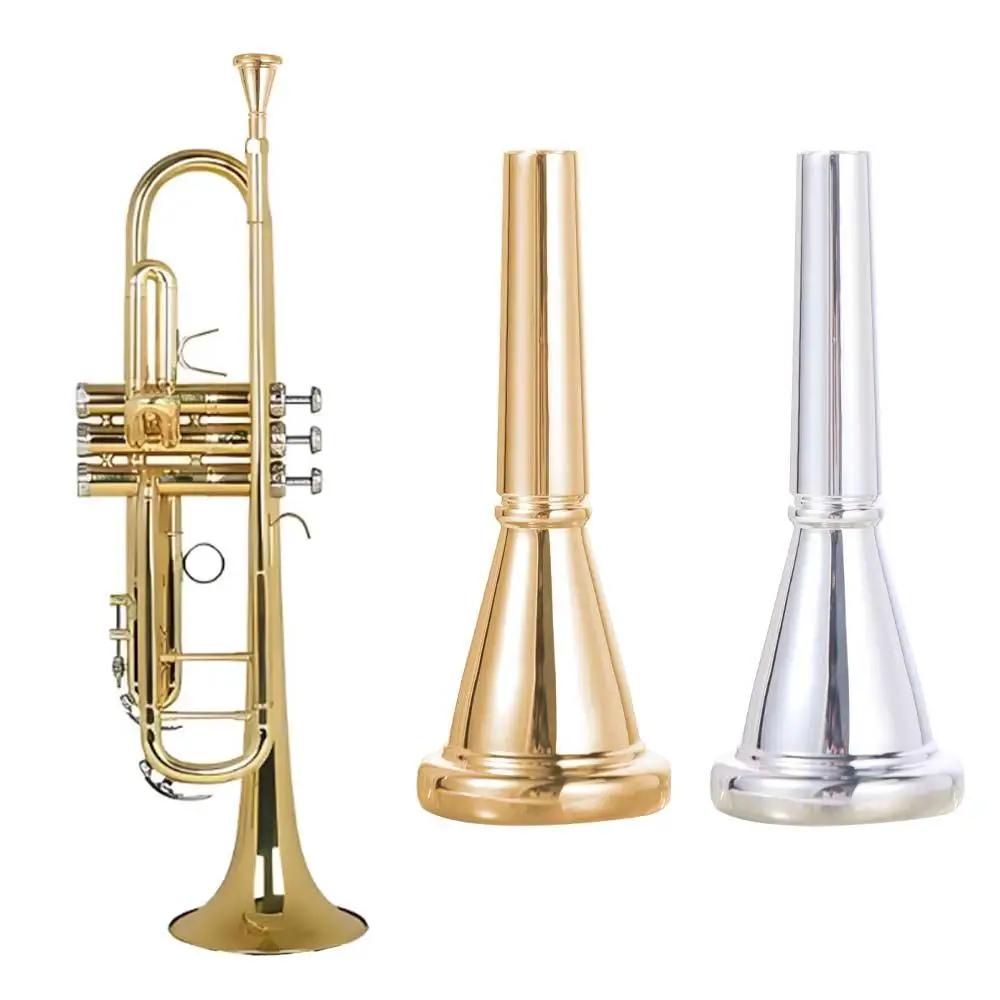 Durable Gold Silver French Horn Mouthpiece Professional Replacement Parts Horn Mouthpiece Students Brass Instrument Accessories