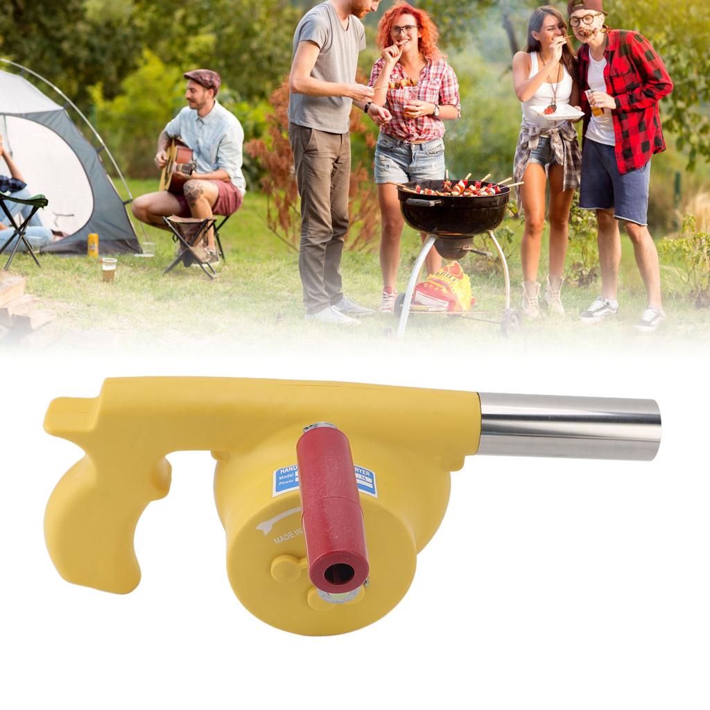 Hand Crank BBQ Fan Increase  Power Portable Barbecue   Blower for Outdoor Camping Barbecuing