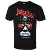 Judas Priest Classic Heavy Metal Band Inspired Graphic Tee Fiery Face Cotton Shirt For Fans