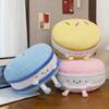 Plush Biscuits Soft Bear Cushion With Macaron Motif For Kids Bed Decor Play And