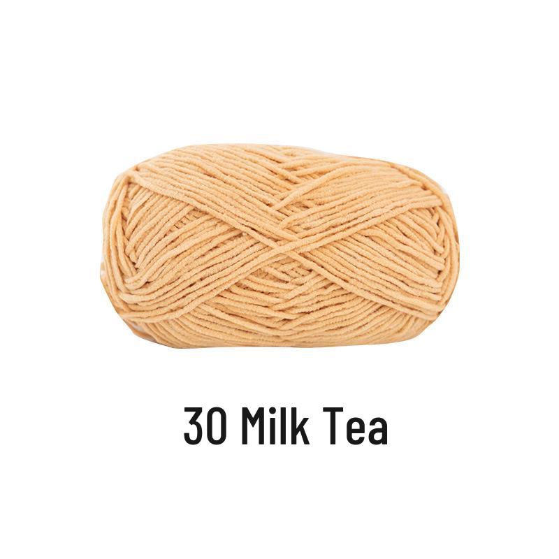 Xuefeier Chenille Gold Velvet Hand-Knitted Bag Doll Yarn Kit
