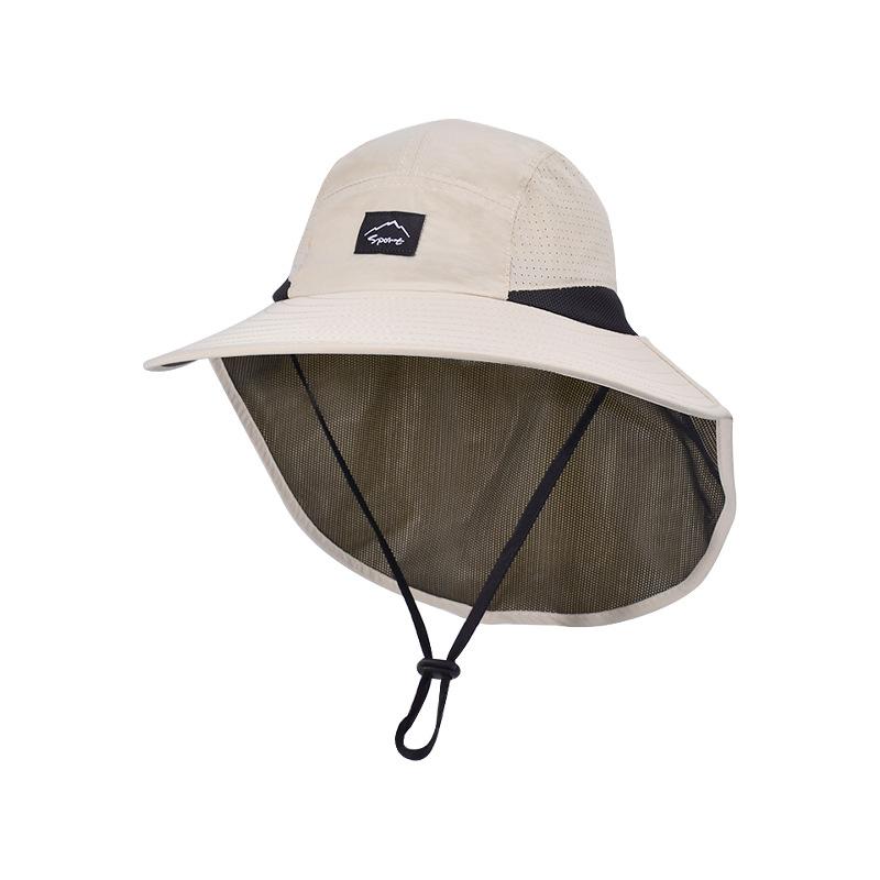 1136 children's hat summer large brim shawl sun hat outdoor outing bucket hat older children boy sun hat
