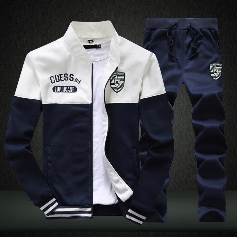 Pánská ležérní sportovní souprava Jaro Podzim Nová Korejská trendy svrchní mikina Sportovní oblečení Módní set otec-dítě