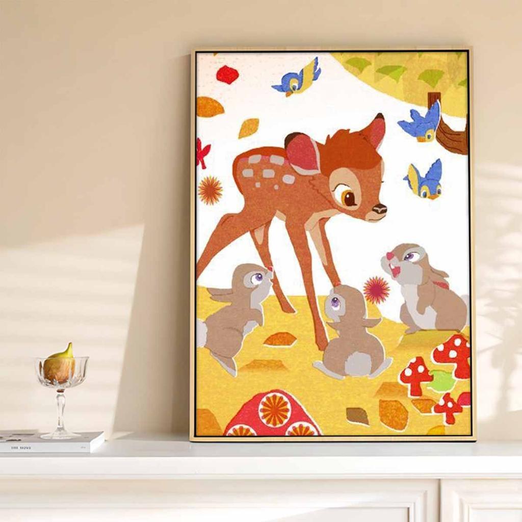 5D Diy Diamond Painting A Path and Three Rabbits Full Drill Rhinestones Mosaic Embroidery Handmade Products Home Decor Gift
