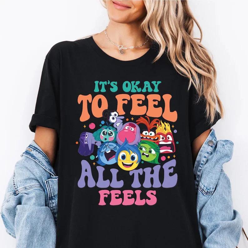 Pixar Inside Out Its Okay To Feel All The Feels Shirt S