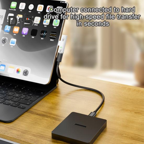 Adaptér pro sluchátka typu C PD 100W audio aux splitter pro Xiaomi 10Gbps přenos dat čip mikrofon podpora rychlého nabíjení USB adaptér pro Samsung