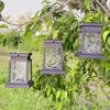 Modern Design Solar Lights Lantern Lamp with 30 LED Colours Solar String Lights Portable Waterproof Outdoor Decorative Light