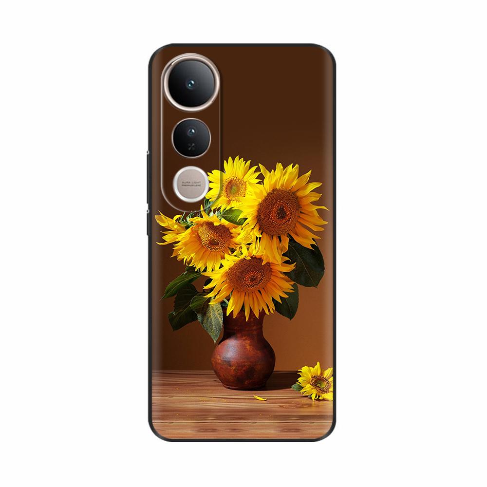 For Vivo V50 Lite 5G 4G Case Fashion Flower Soft High Quality Housing For Vivo V50Lite 4G Back Cover Colorful Phone Casing Funda