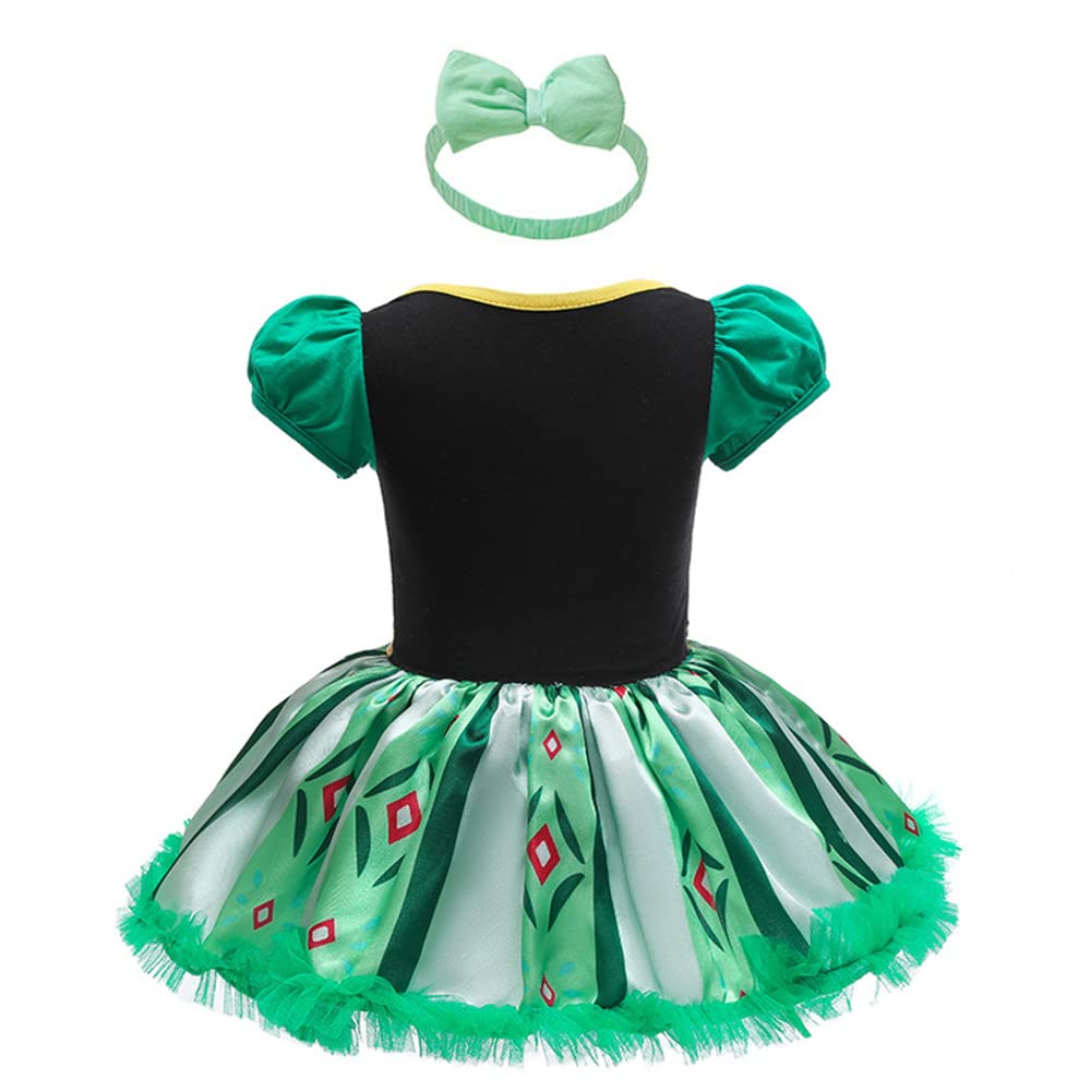 Princess Dress for Children and Cosplay Green Ribbon Original 90cm NT2229 [CREDIBLE] Babies, Costume, 3-Piece Set, (Princess Dress, Headband, Item)